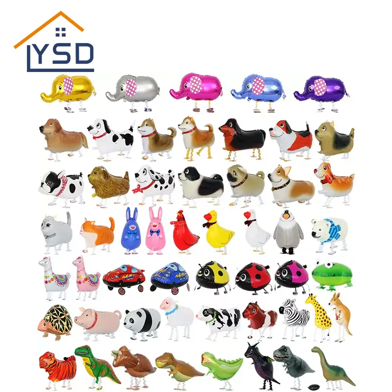 3D Animal Standing Aluminium Film Balloon