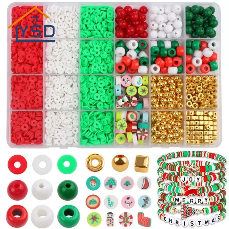 Jul pärlor DIY armband Set