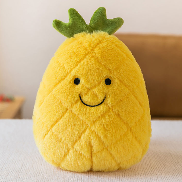 Fluffig ananas kudde plysch