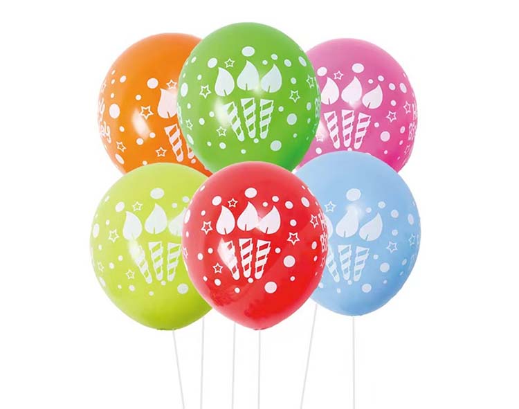 Happy birthday printed balloons