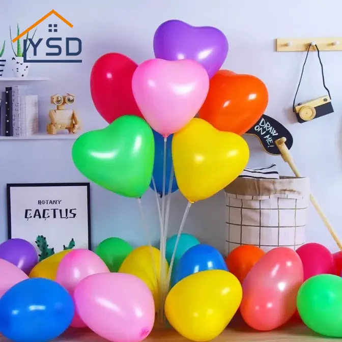 Matt hjärta latex ballong