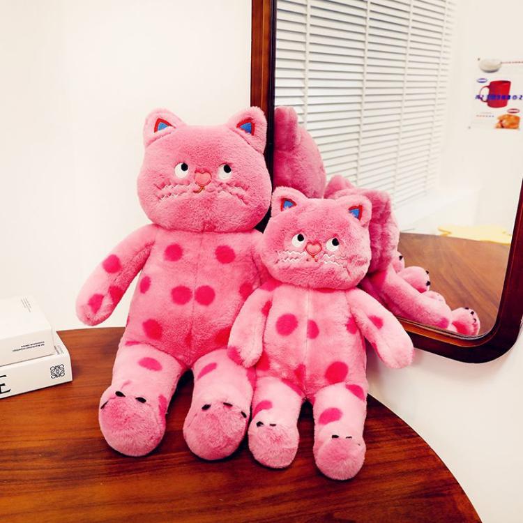 Polka Dot Cat Plyschleksak