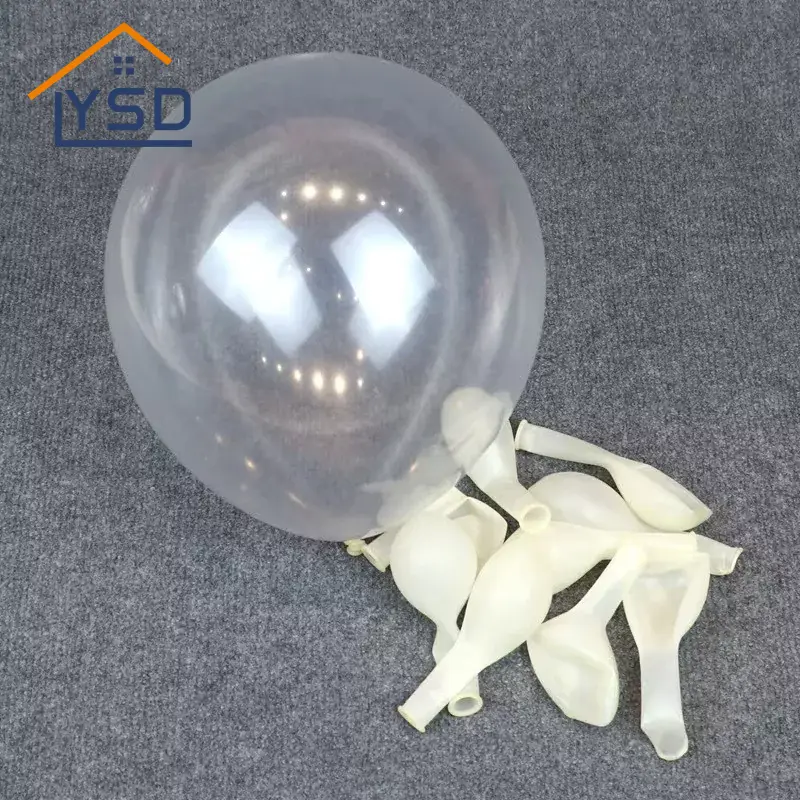 Transparenta latexballonger